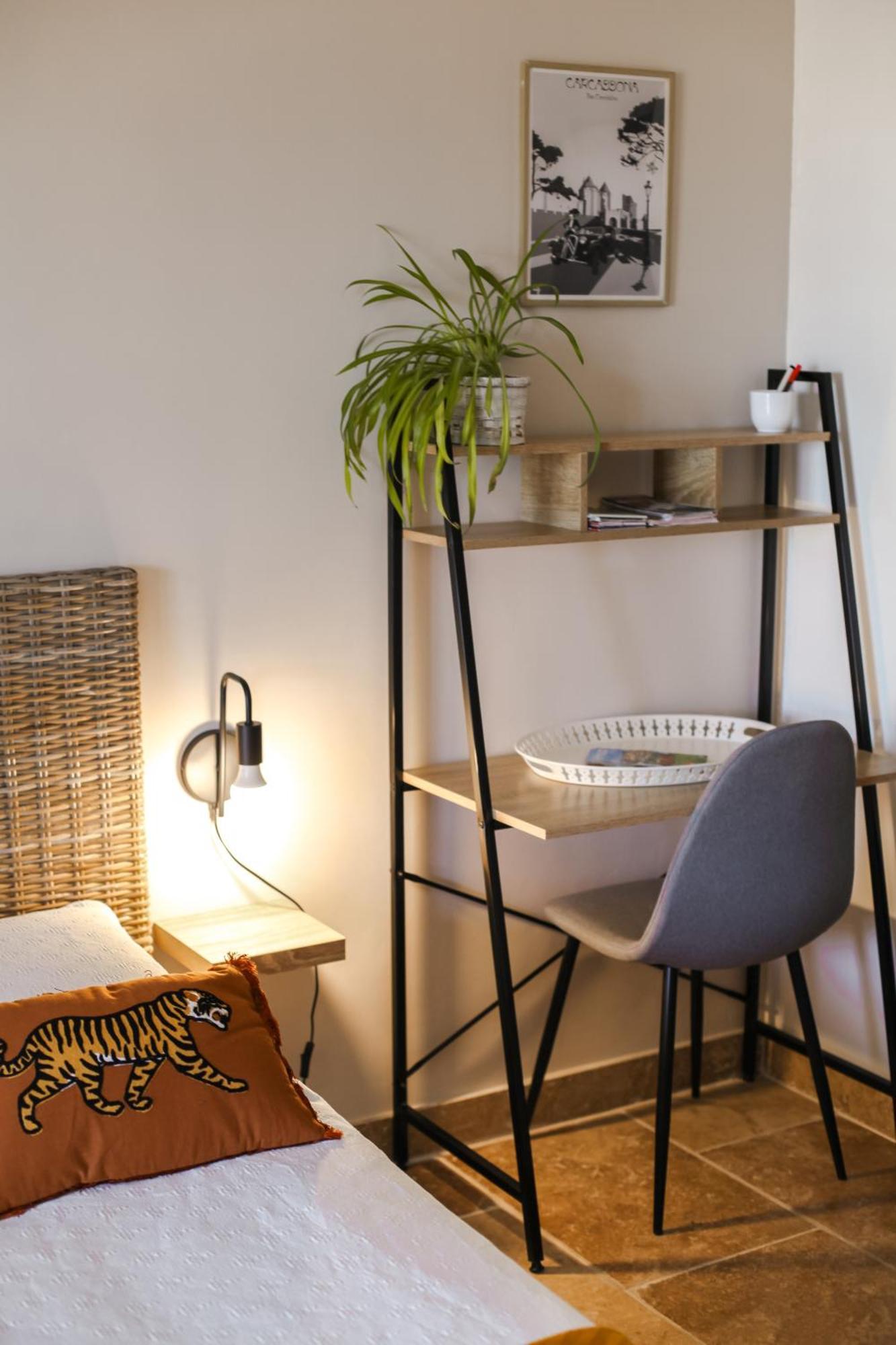 Studio avec parking vue sur la Cité de Carcassonne Extérieur photo