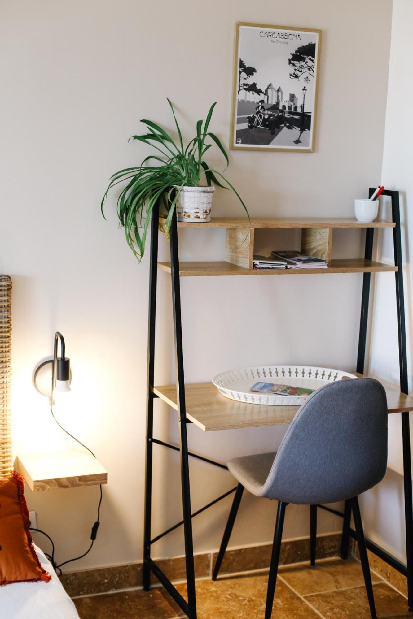Studio avec parking vue sur la Cité de Carcassonne Extérieur photo